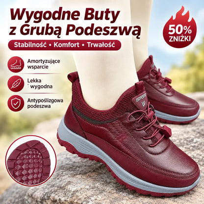 🌈⛄【35-41】Nowe damskie buty sportowe, miękka podeszwa, wygodne, wykonane ze skóry naturalnej, na jesień i zimę