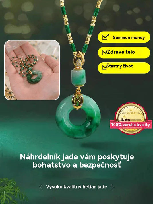 🔥2025 HORÚCA PONUKA 🎁 Elegantný golier s Hetian jadrovým zapínaním – Priťahuje harmóniu, šťastie a pokoj.