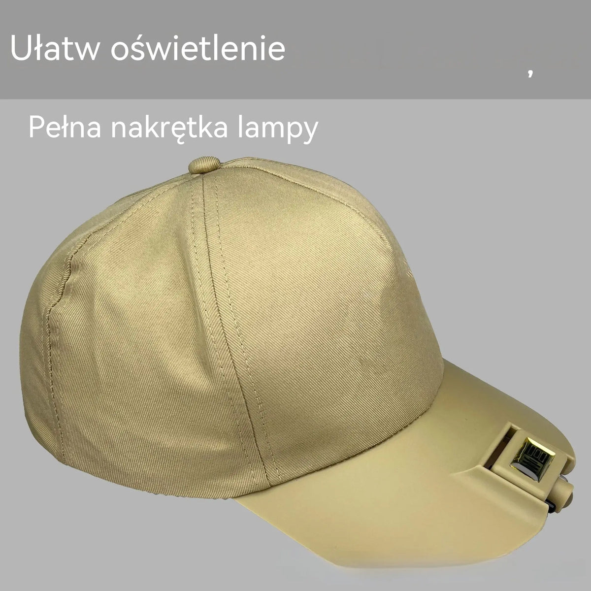 🧢🌙🔦 Zintegrowana inteligentna lampa LED, oświetlenie nocne do wędkowania na zewnątrz, łatwe ładowanie i długa żywotność baterii