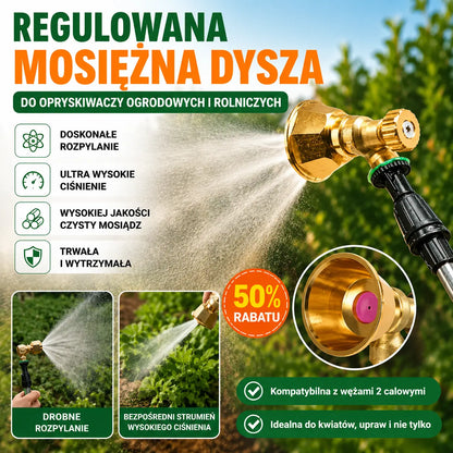 💦🔥【2 sztuka, 99 zl】Specjalna oferta ograniczona czasowo🔥Mosiężna dysza opryskiwacza rolniczego z regulowaną dyszą 🌾