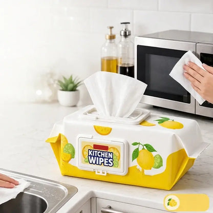🍋2 κουτιά (160 δισκία) – 27€🍋 Πολυχρηστικά μαντηλάκια κουζίνας | Εύκολος καθαρισμός ψυγείου και σπιτιού ✨