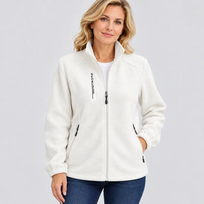 【XL-5XL】Damowa kurtka polarowa dla mam – na wiosnę i jesień, z kołnierzem stójką, rozpinana, dopasowana, nowość