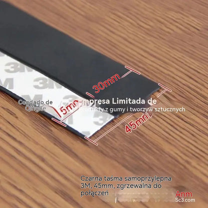 🚪 Uszczelka dolna drzwi z PVC – pyłoszczelna i chroniąca przed przeciągami