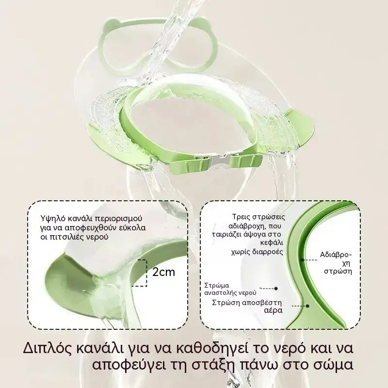 1 τεμάχιο 26 ευρώ 🛁👶Ρυθμιζόμενη παιδική μάσκα μπάνιου - προστατεύει τα αυτιά κατά το λούσιμο των μαλλιών