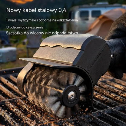 🔋🧹 Bezprzewodowa elektryczna szczotka do czyszczenia grilla – bateria litowa, wielofunkcyjna i łatwa w użyciu 🔥🍖