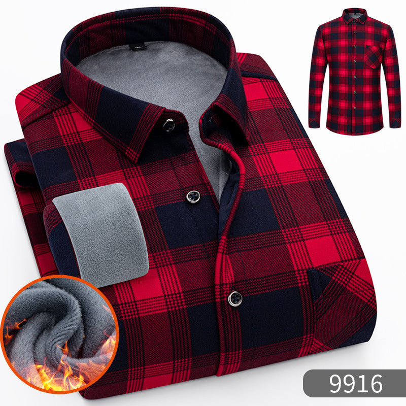 🔥【50% zniżki】1 sztuka 119zł 👔【L-5XL】Ciepła koszula biznesowa z długim rękawem