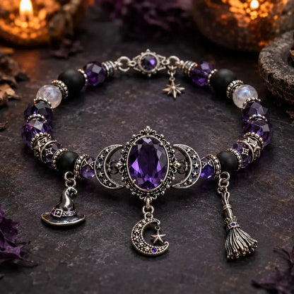 🔥 Ostatni dzień 49% zniżki – 🔮 Bransoletka zdrowotna z wisiorkiem Crystal Moon