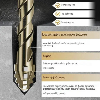 【6 ΤΕΜ 24 ευρώ】🔩1 σετ 26 EUR【4+5+6+8+10+12 mm】Σετ εκκεντρικών τρυπανιών 6 θέσεων υψηλής αντοχής