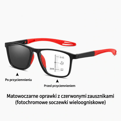Fotochromowe, ultralekkie okulary do czytania o wysokiej przejrzystości, specjalnie zaprojektowane dla osób starszych