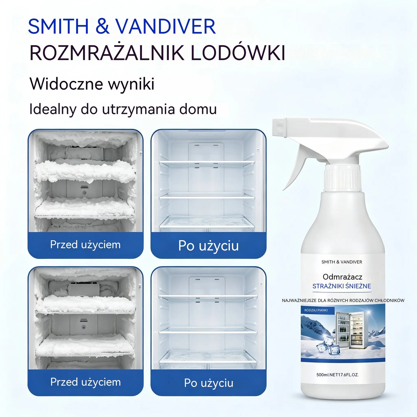 🧊 Spray odmrażający do lodówek i zamrażarek