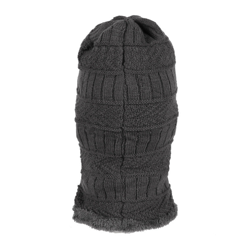 🔥Gorro de lana grueso de una sola pieza, resistente al viento, para exteriores.