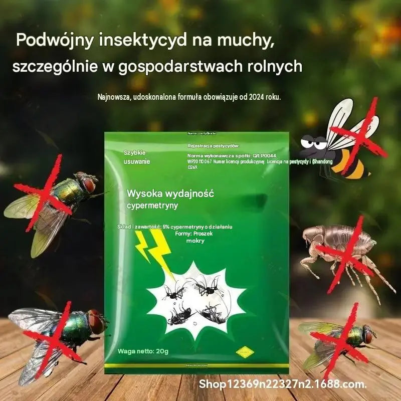 🦟🔥【Promoción】5 opakowań po 99 zł❤️Specjalnie zaprojektowane, aby zabijać komary i muchy na farmach. Jedno opakowanie zabija pchły, szarańczę, karaluchy, muchy i komary!