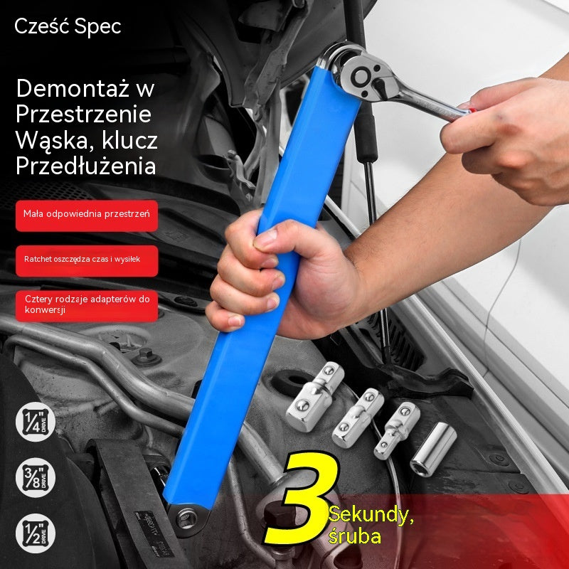 【Zestaw 5 elementów】 Regulowany, wielofunkcyjny klucz rozsuwany — dwustronny, oszczędza wysiłek i dociera do trudno dostępnych miejsc
