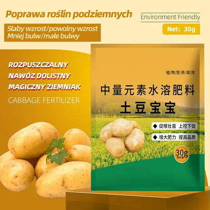 🥔【10 torebek za 99 zł 】Rozpuszczalny nawóz dolistny „Magiczny Ziemniak”｜Do ziemniaków, orzeszków ziemnych, batatów, rzodkwi, taro i cebuli – stymuluje korzenie, zwiększa plony