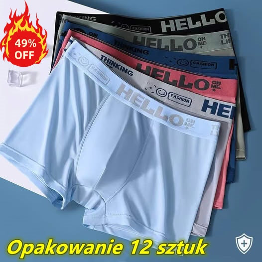 🔥【Compre 3, reciba 3 gratis】🧊 50% de descuento --- Bóxers antibacterianos de malla en U de talla grande para hombre, con diseño de modal convexo