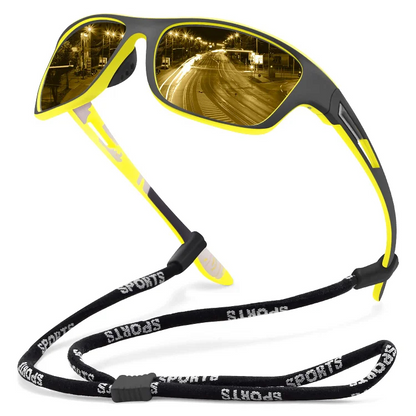 😎【Kupte 1 a získejte 1 zdarma】🕶⚡ Pánské sportovní sluneční brýle, polarizované s reflexními pravými skly, moderní a odolné proti prachu, ideální pro venkovní jízdu