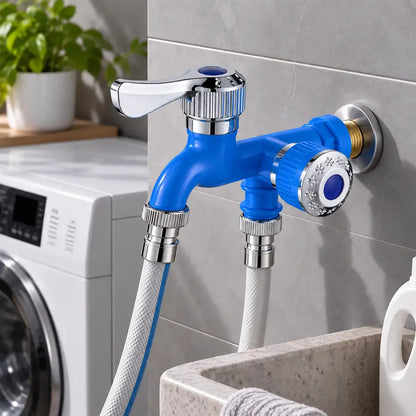 🚰🔧 Προσαρμογέας Βρύσης 2 σε 1 | Διακλαδωτής Νερού Διπλής Εξόδου με Ανεξάρτητο Έλεγχο, Προστασία από Πιτσιλιές και Αντοχή στο Ψύχος