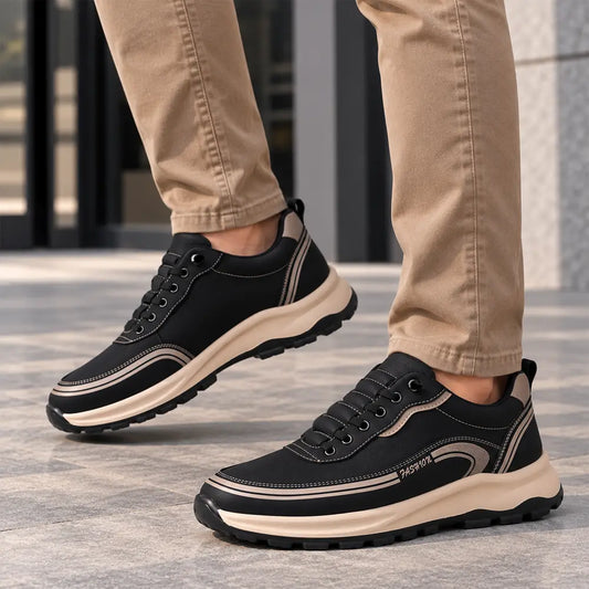 💧👞 【39-46】Ανδρικά casual παπούτσια από μαλακό δέρμα – μοντέρνα, άνετα, ελαφριά, ευέλικτα, με μαλακή σόλα