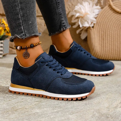 【36-43】Nowe damskie buty sportowe na sznurówki – lekkie, wygodne, oddychające, w dużych rozmiarach, idealne na co dzień