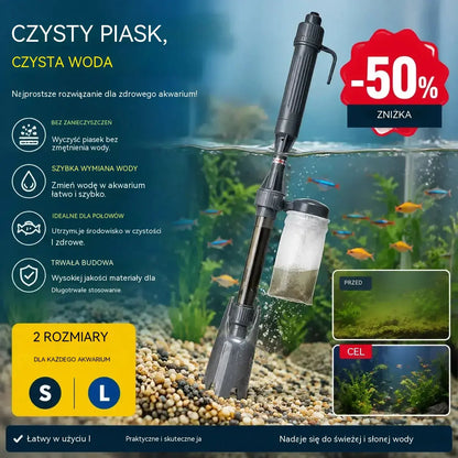 1 sztuka 109zł  🔥 Elektryczny oczyszczacz podłoża do akwariów