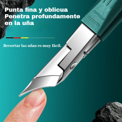 🔥【Set de 3 piezas】✂️💅Nuevos cortaúñas angulares ultra finos para manicura en casa