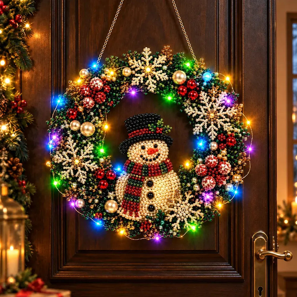 🎄✨ DIY Χριστουγεννιάτικο Φωτιστικό με Μαργαριτάρια και Διαμάντια | Κρεμαστό Στολίδι με Φωτάκια LED | Δημιουργικές Χριστουγεννιάτικες Κατασκευές 💎