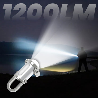 【Kup 1, a 1 dostaniesz gratis】🔥Świetna wyprzedaż🔥Super jasna, wodoodporna mini latarka na klucze o mocy 1200 lumenów