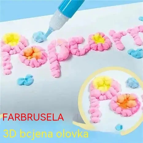 🎁【Kupite 1, dobijte 1 gratis】3D olovka za ispis za djecu: Crtanje mjehurića u stilu kokica (DIY)