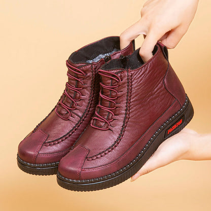 🔥【50% OFF】【35-43】Damske gležnjače za jesen i zimu 2025, od visokokvalitetne prirodne kože, vodootporne, s mekim potplatom, tople i udobne za svaki korak