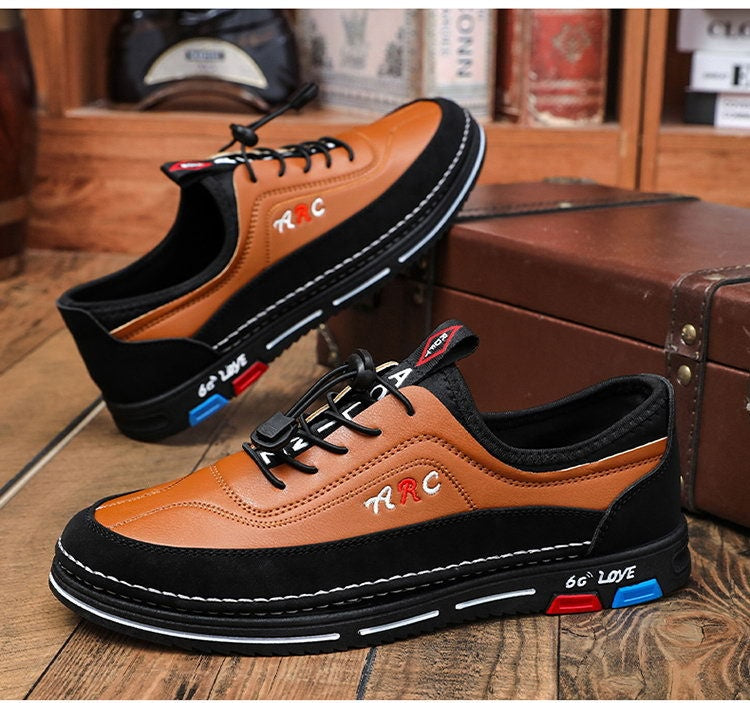 💯🔥【39–48】【Koupíš 1, dostaneš 1 zdarma】Pánské kožené casual business boty – voděodolné, odolné proti skvrnám, s měkkou podrážkou pro pohodlné nošení