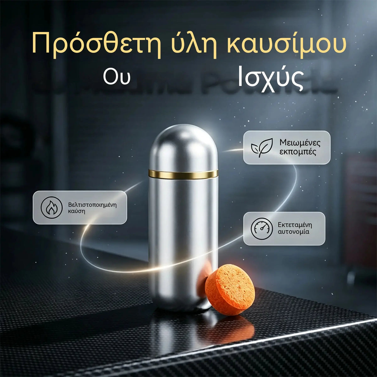 ⛽️🔥【60 κάψουλες】Πρόσθετο καθαριστικού καυσίμου | Αφαιρεί τις επικαθίσεις, εξοικονομεί βενζίνη, βελτιώνει την ισχύ και καθαρίζει τον καταλυτικό μετατροπέα | Συμβατό με ντίζελ και βενζίνη 🚗✨