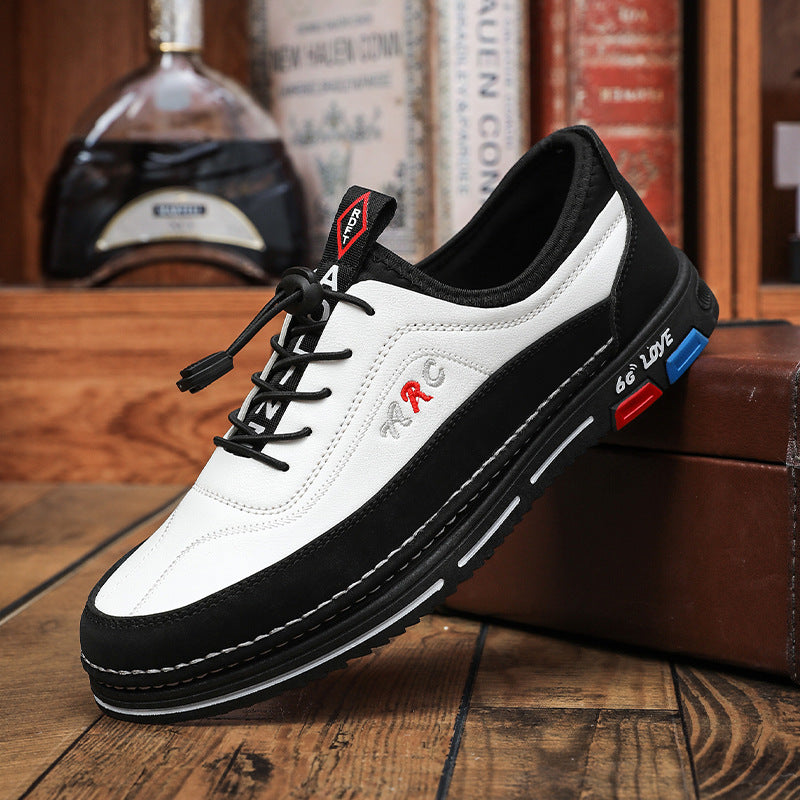 💯🔥[39-48]【Compre 1 y llévese 1 gratis】Zapatos de cuero casuales de negocios para hombre, impermeables y resistentes a las manchas, de suela blanda, cómodos de llevar.