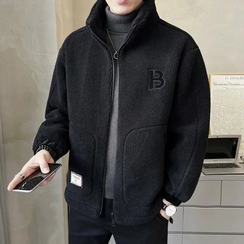 ⛄【L-6XL】Chaqueta de forro polar de invierno, abrigo de algodón, abrigo acolchado de lana de oveja, abrigo cálido