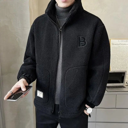 ⛄【L-6XL】Chaqueta de forro polar de invierno, abrigo de algodón, abrigo acolchado de lana de oveja, abrigo cálido