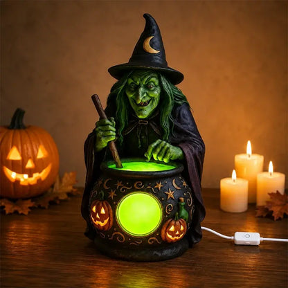 🧙‍♀️🎃 Figurka czarownicy na Halloween w kotle
