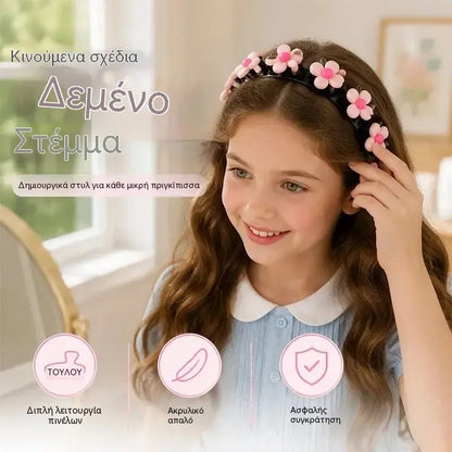 🔥5 τεμάχια με 28 ευρώ🎀Προσφορά μισής τιμής👧 Σκουφάκι στεγνώματος μαλλιών με σχέδια κινουμένων σχεδίων για κορίτσια: μαλακό και άνετο, ιδανικό για καθημερινή χρήση🌸