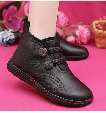 🔥🔥👢【49% OFF！！！】Μεγέθη 35–40: Γυναικείες μπότες από γνήσιο δέρμα με αντιολισθητικές σόλες, κατάλληλες για το φθινόπωρο και τον χειμώνα, χειροποίητες στην Ιταλία.
