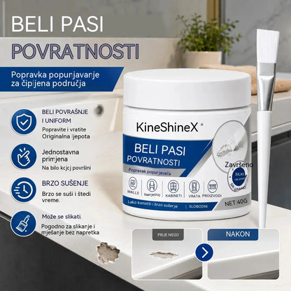 🧹🏠【2 seta 24 €】Pasta za popravak bijelog namještaja s kistom