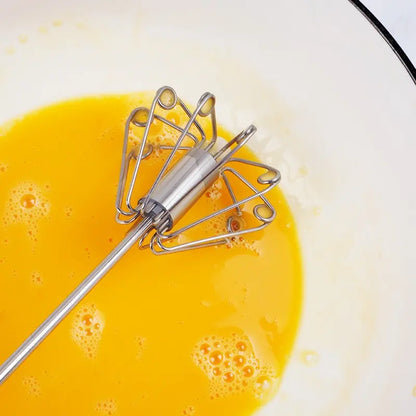 🥚🍳【2 τεμαχίων】 Ημιαυτόματο/Χειροκίνητο μπλέντερ, υλικό από ανοξείδωτο ατσάλι 🔧✨