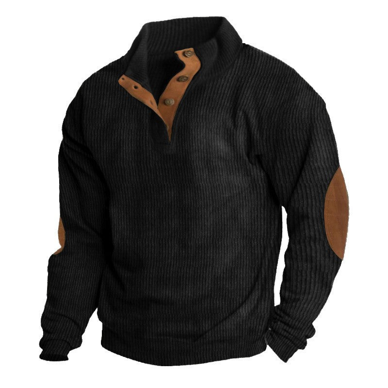 【S-3XL】Casualowa bluzka męska z długim rękawem