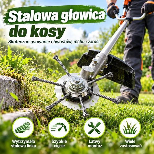 1 sztuka 99zł  🔥【50% taniej】🔥 6-calowa tarcza tnąca z drutu stalowego do podkaszarki