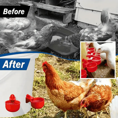 🦆🐔 【10 sztuk】Automatyczna miska do pojenia drobiu