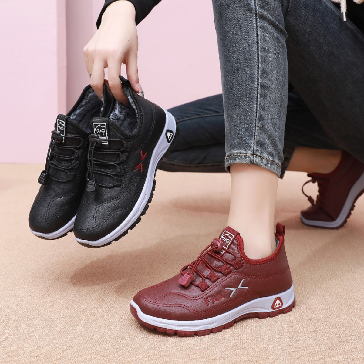 🔥💖【35-41】Ručně vyráběné dámské zimní boty z pravé kůže – Sametový styl, protiskluzová podrážka, maximální teplo