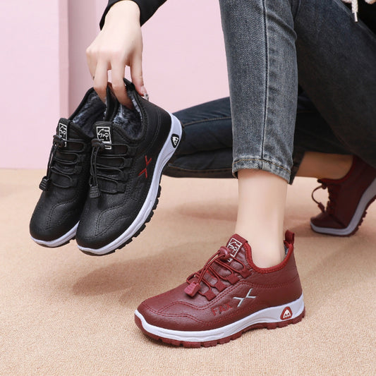 🔥💖【35-41】Ručně vyráběné dámské zimní boty z pravé kůže – Sametový styl, protiskluzová podrážka, maximální teplo