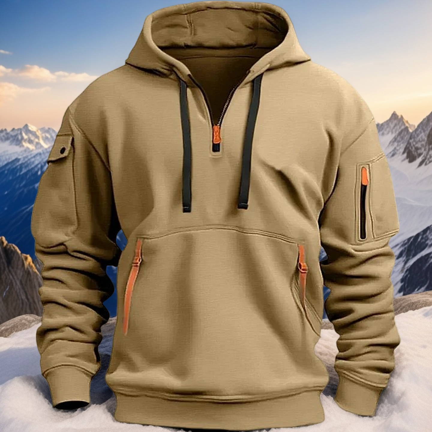 🔥💥【S-5XL】Stylová a Teplá Pánská Mikina s Kapucí – Komfort a Moderní Design pro Každodenní Pohodlí a Teplo!