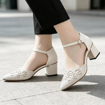 💞【35–40】Eleganckie sandały w stylu francuskim na niskim obcasie, nowy model ✨