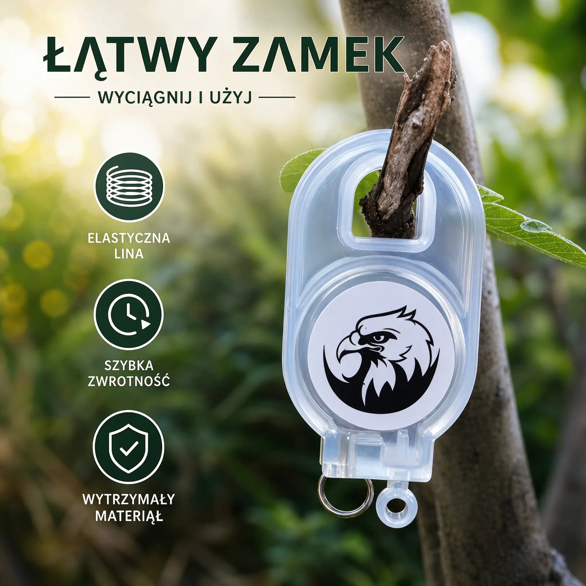 🐓Pułapka sprężynowa do użytku na zewnątrz, samoblokująca pułapka o wysokiej czułości