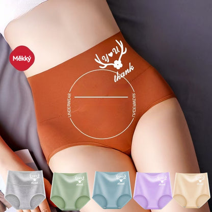 💖 Posljednji dan – 50 % popusta 【Kupi 6, dobiješ 6 gratis】Ženske gaćice od 100% pamuka, visoki struk, oblikuju trbuh, grafen antibakterijski, potpuno pamučne, kratke hlače, plus size, trokutasti model ✨️ (45-95 kg)