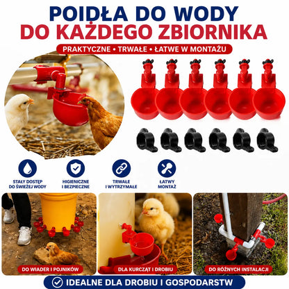 🦆🐔 【10 sztuk】Automatyczna miska do pojenia drobiu