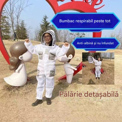 🐝【50% popusta】💥Puno zaštitno pčelarsko odijelo koje diše – siguran rad s pčelama bez straha od uboda, zaštitno jednodijelno odijelo protiv pčela od 3D pamučne mreže